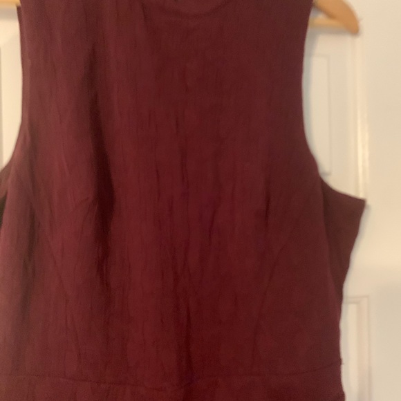Gorgeous Deep Burgundy Jumpsuit w/open back - Picture 9 of 9